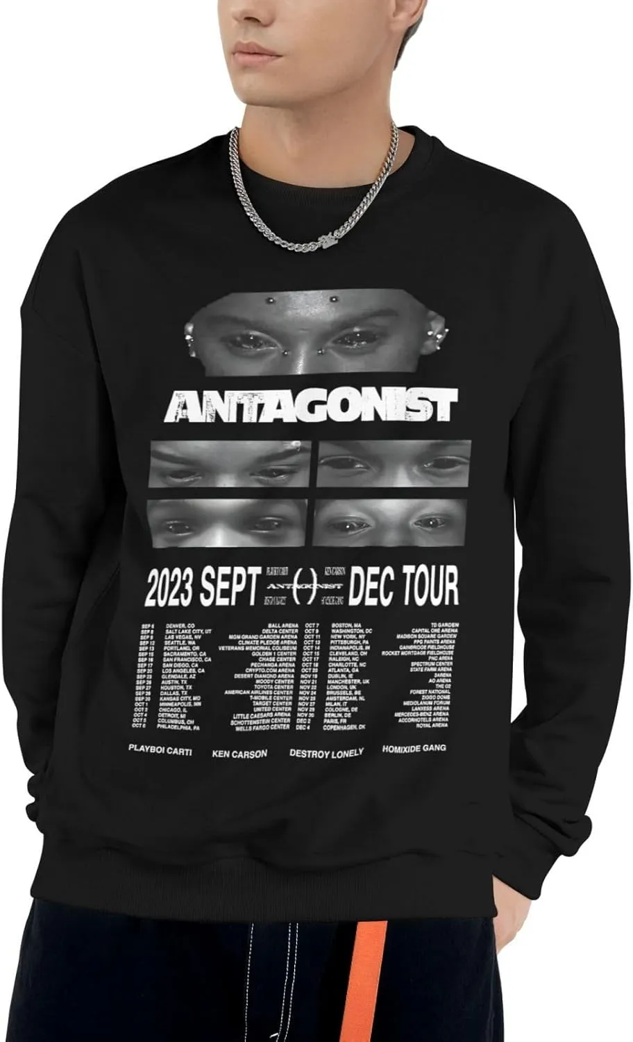 2024 Tour Hoodies Country Music Rip Women Men Long Sleeve Casual Sweatshirt Clothes