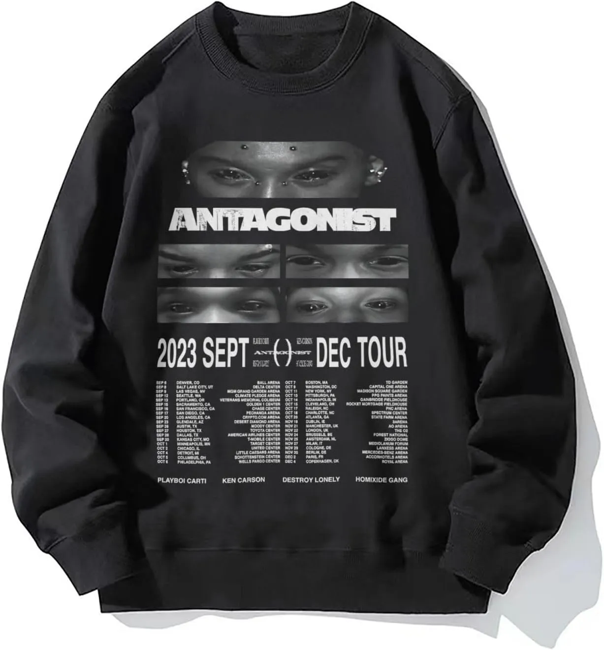 2024 Tour Hoodies Country Music Rip Women Men Long Sleeve Casual Sweatshirt Clothes