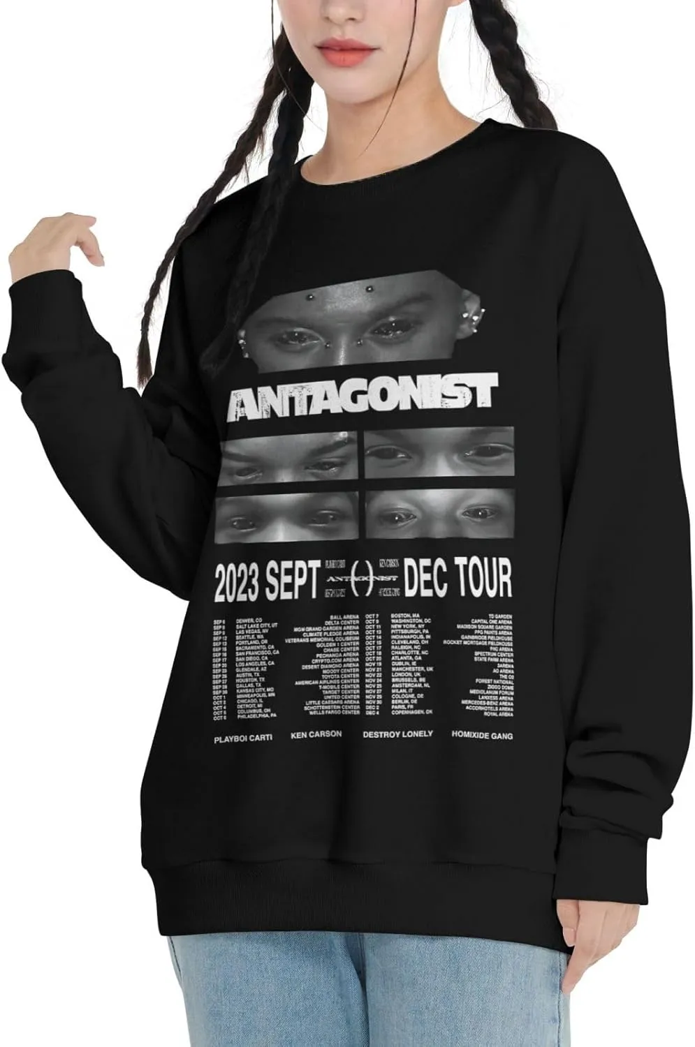 2024 Tour Hoodies Country Music Rip Women Men Long Sleeve Casual Sweatshirt Clothes