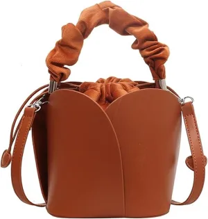 2025 New model Creative Petal Bag, Creative Petal Large-capacity Design Women's Single-shoulder Bag, Multi-functional Crossbody Bag(Brown)