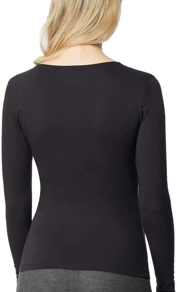 32 DEGREES Ladies' Heat Long Sleeve Scoop Neck Tee 2-Pack