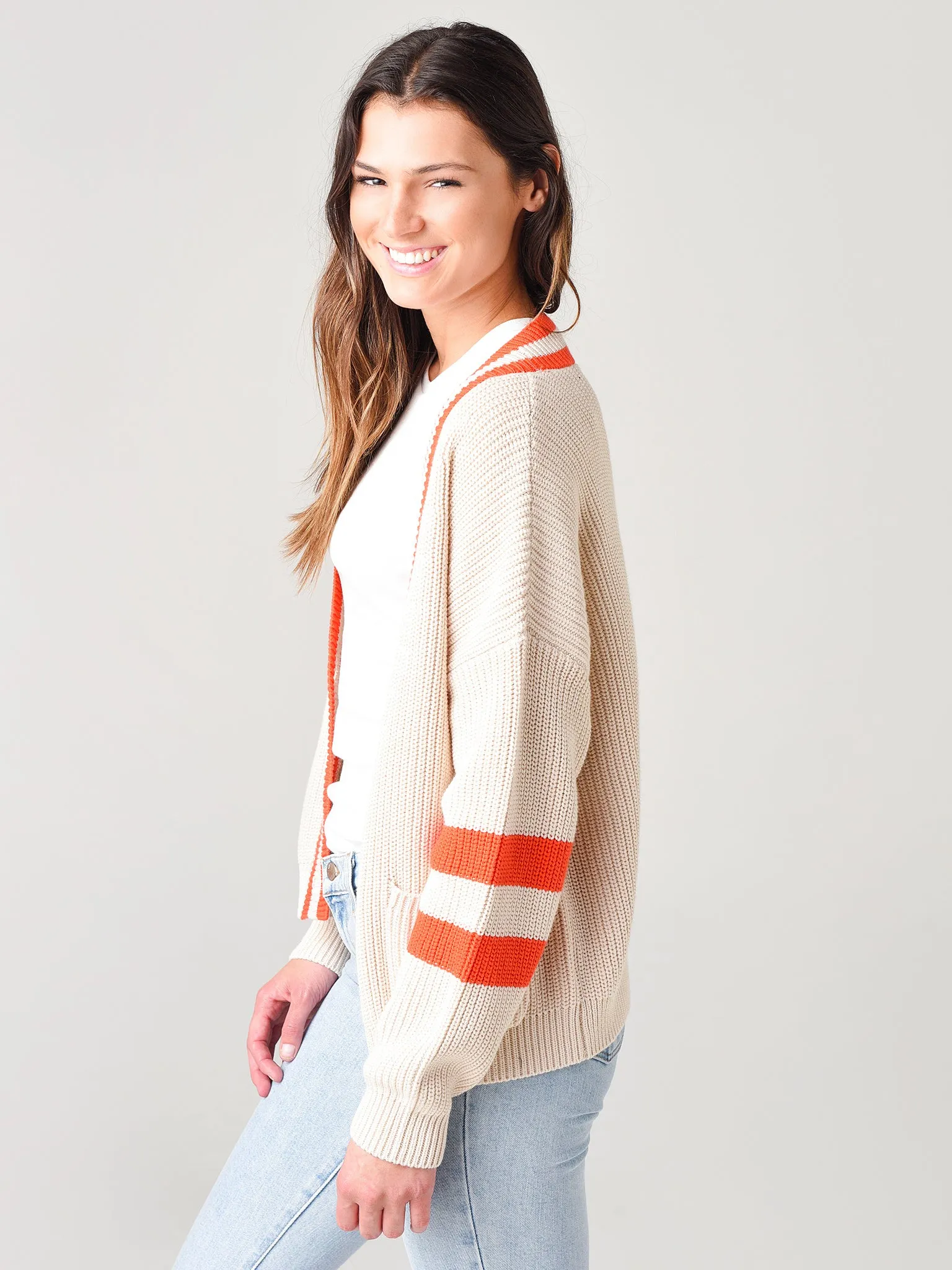 525 Women's Varsity V-Neck Cardigan