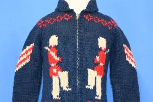 80s Shawl Neck Cowichan Ceremonial Guard Sweater 12-18 months