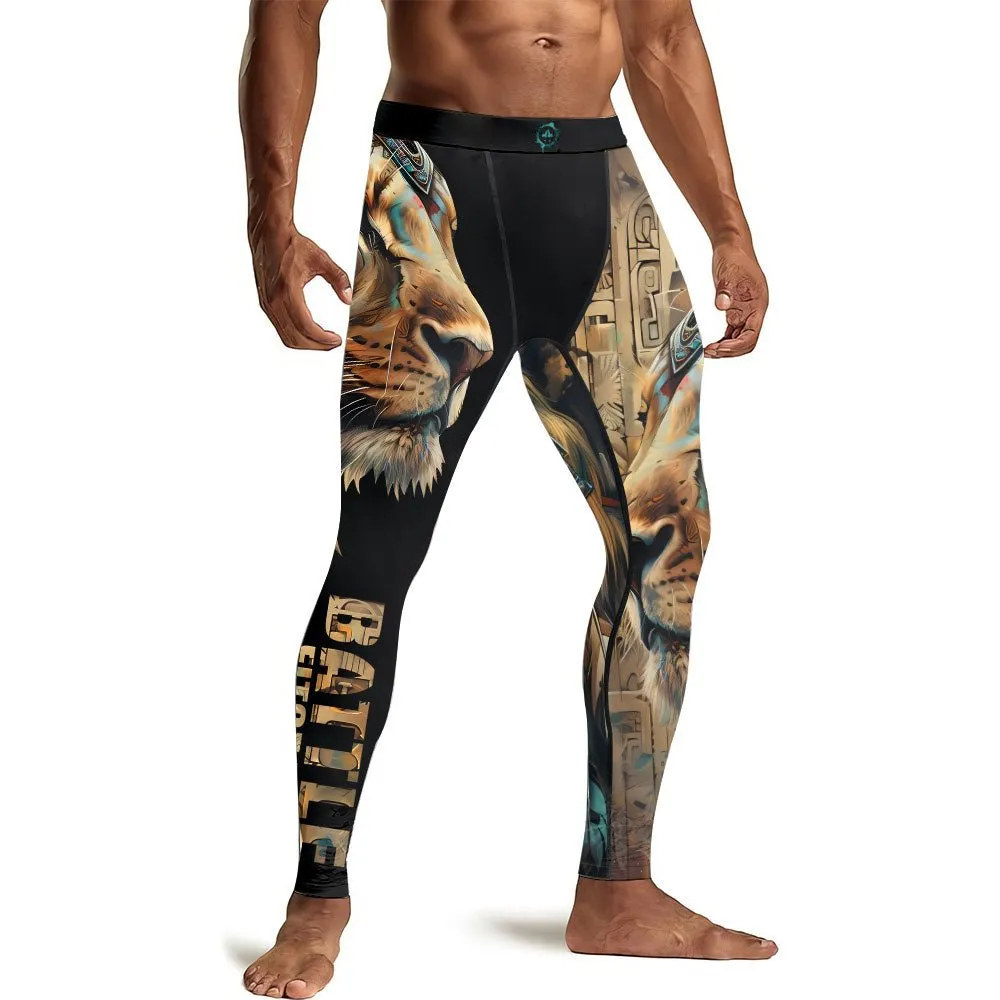 Acient Lion Men's Compression Leggings