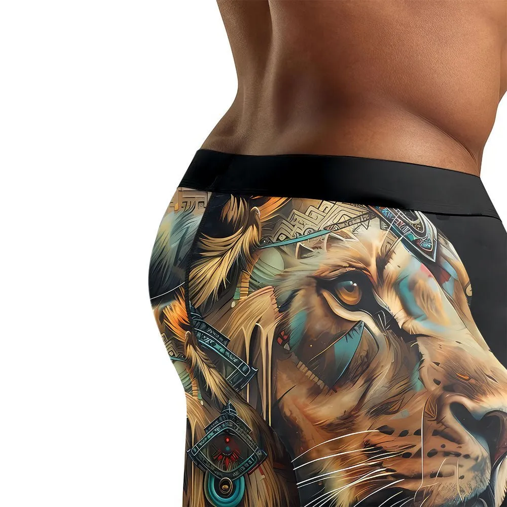 Acient Lion Men's Compression Leggings