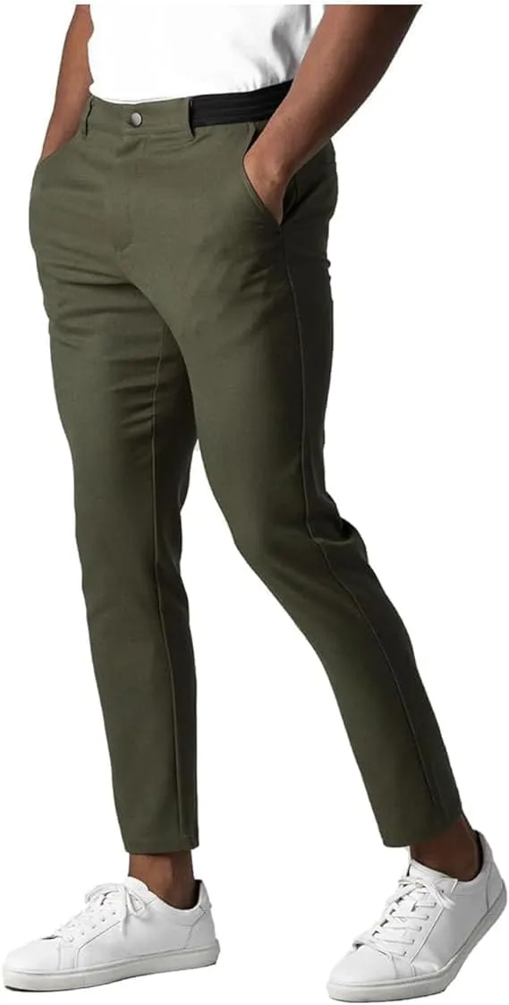 Active Chinos Pants Men, Active Chinos, Mens Chinos Slim Fit Pants Stretch Dress Pants for Men