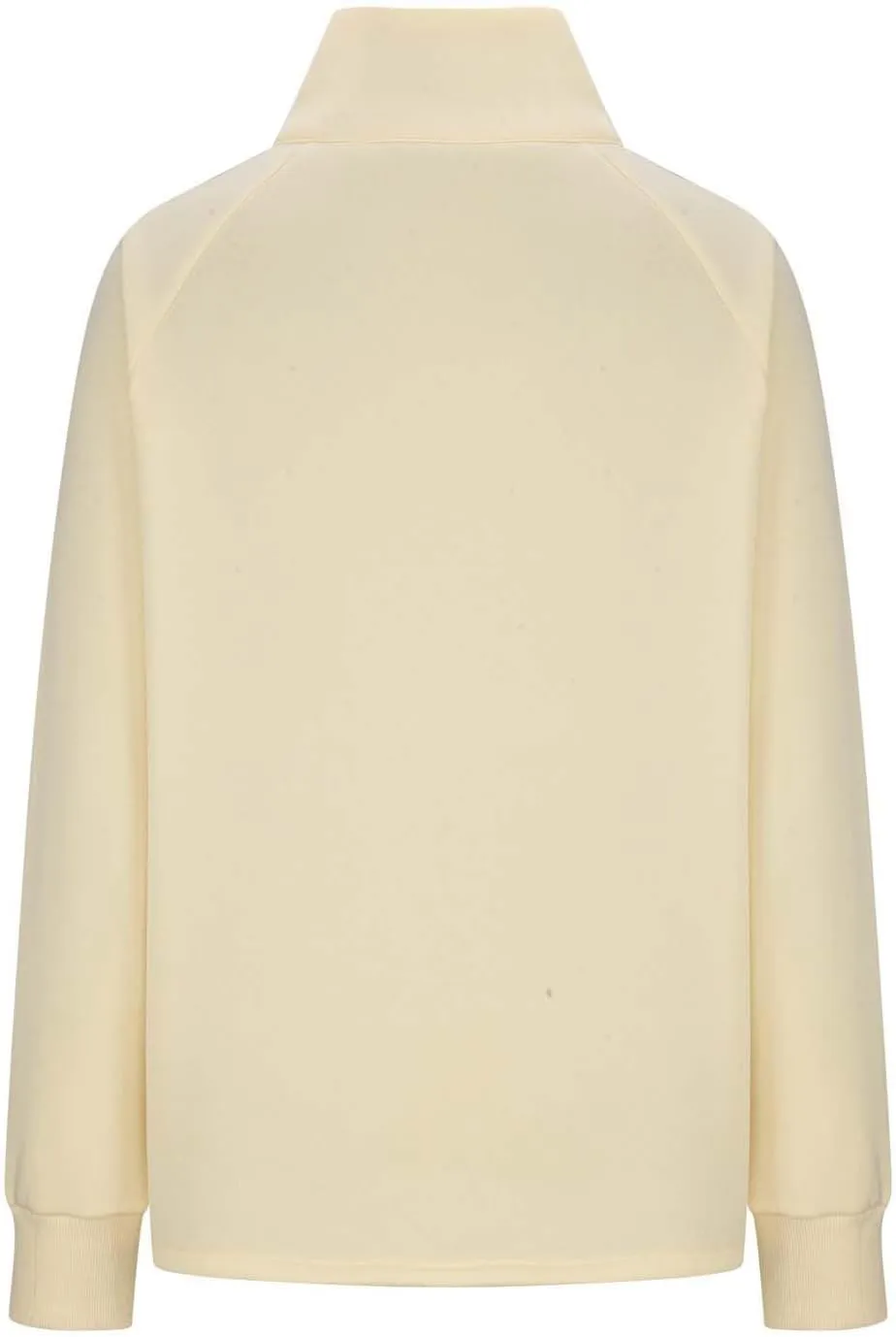 Akklian Women's Full Zip Up Jackets No Hood Long Sleeve Loose Fit Sweatshirts Solid Fashion Casual Cardigan Tops with Pockets