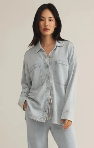 All Day Knit Denim Jacket - Washed Indigo