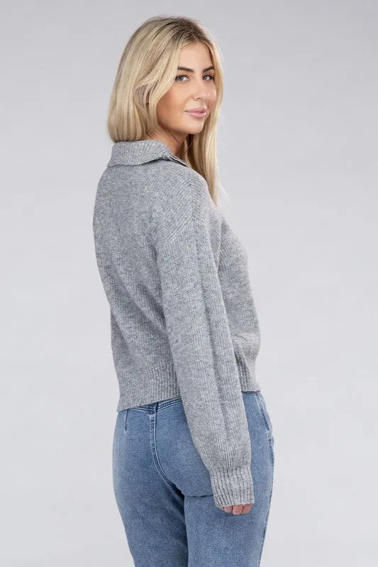 Ambiance Easy-Wear Half-Zip Pullover