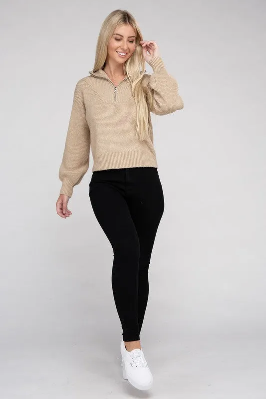 Ambiance Easy-Wear Half-Zip Pullover