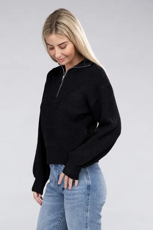 Ambiance Easy-Wear Half-Zip Pullover