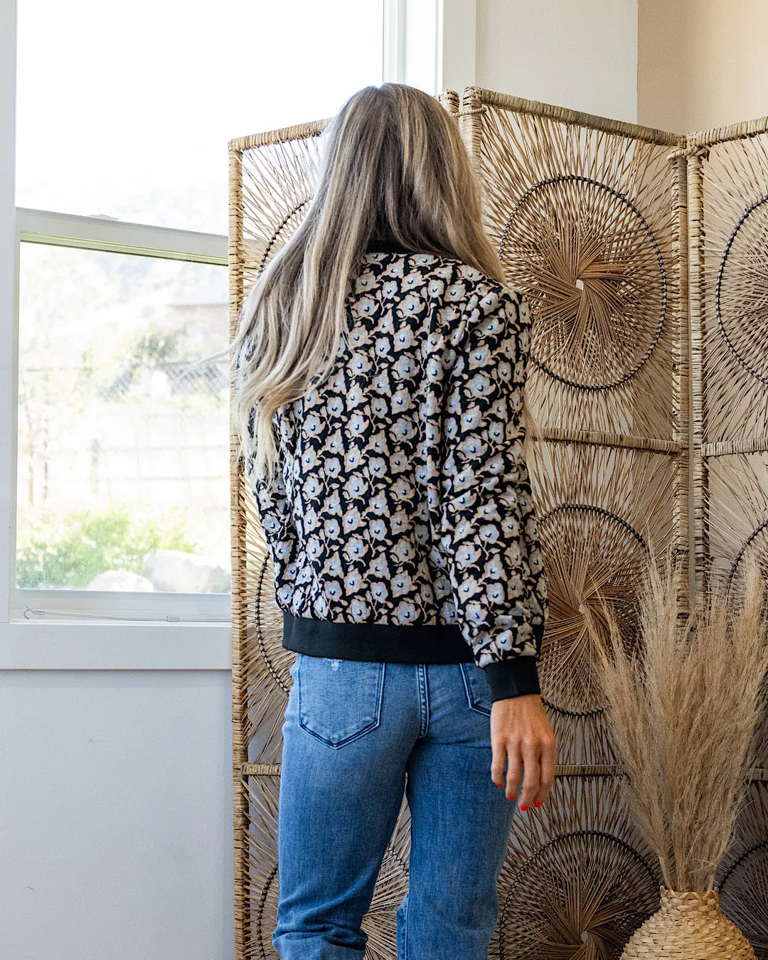 Ampersand Ave Flowerbomb-er Jacket - Gray