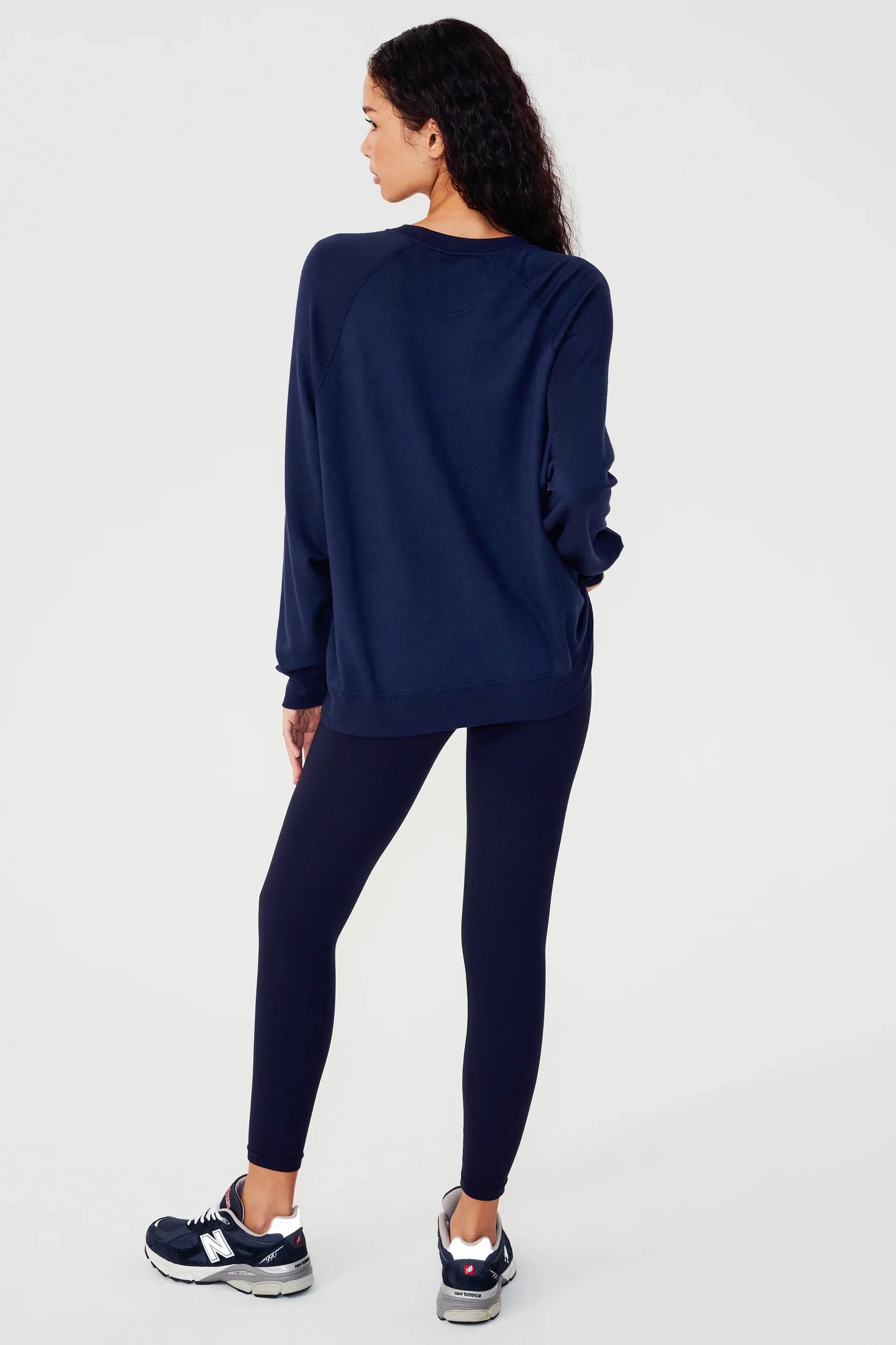 Andie Fleece Sweatshirt: Indigo
