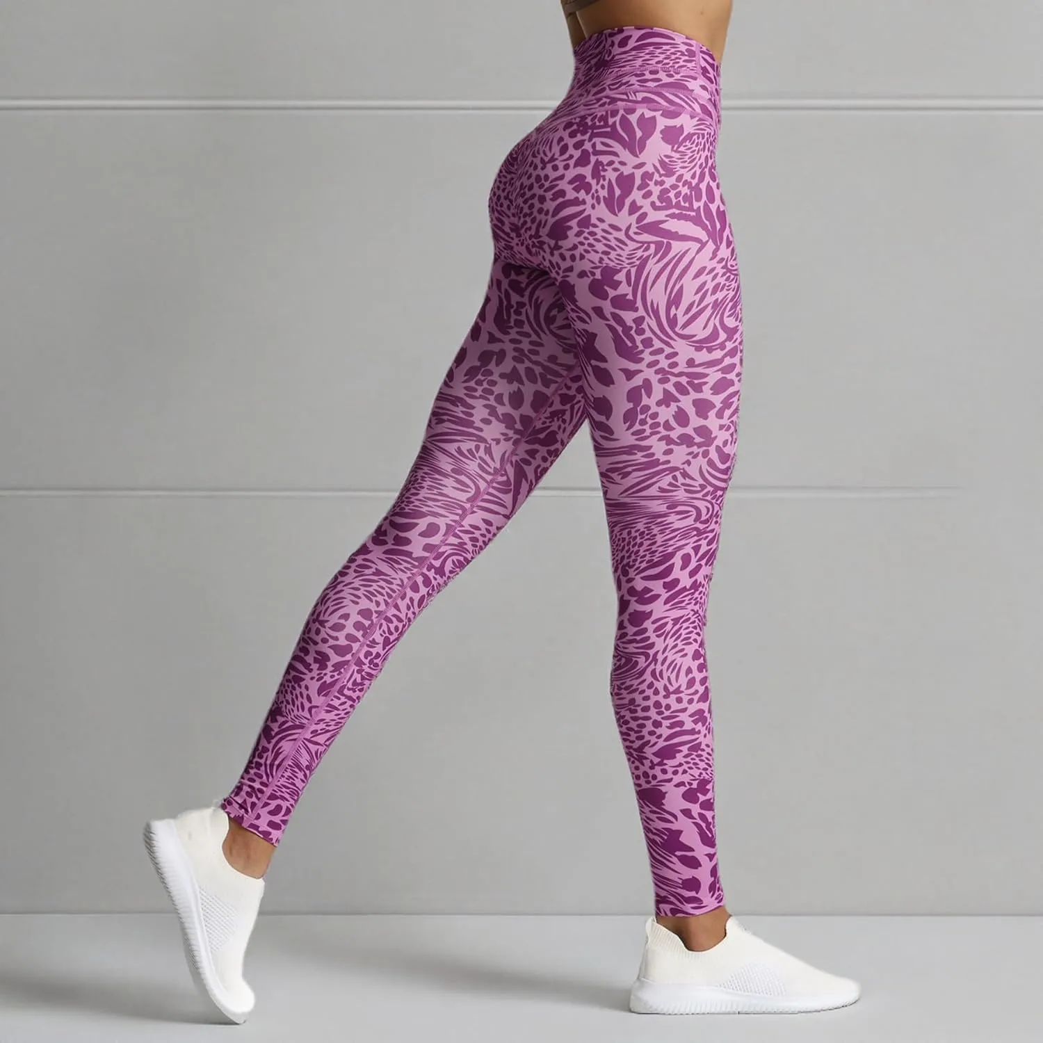 Aoxjox High Waisted Workout Leggings for Women Scrunch Tummy Control Luna Buttery Soft Yoga Pants 26"