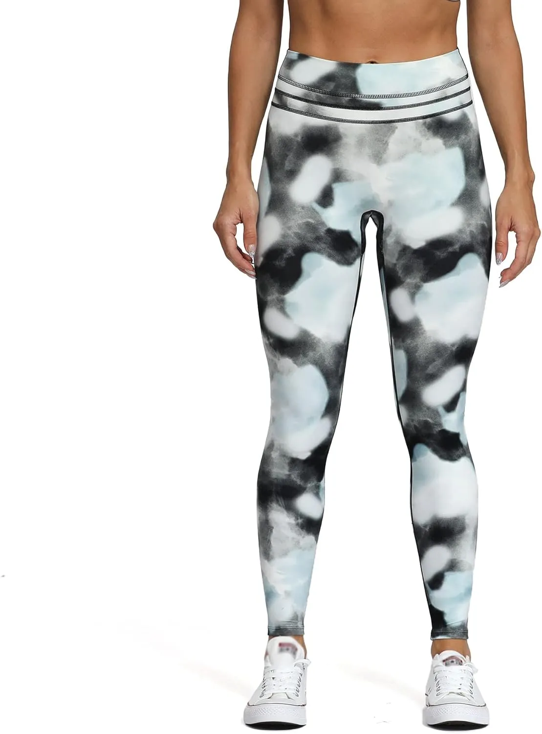 Aoxjox High Waisted Workout Leggings for Women Scrunch Tummy Control Luna Buttery Soft Yoga Pants 26"