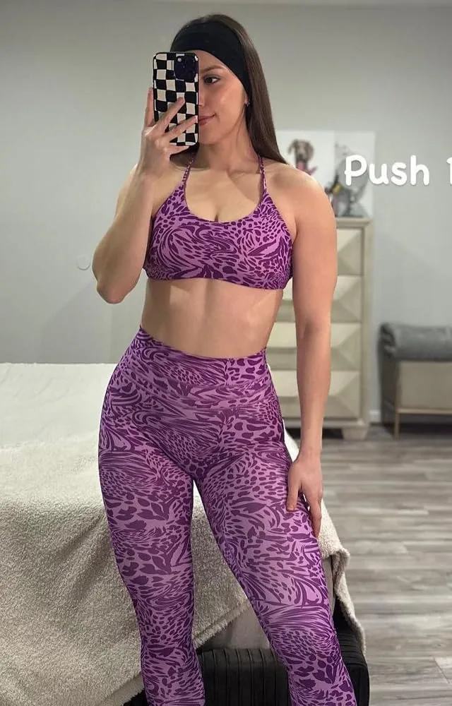 Aoxjox High Waisted Workout Leggings for Women Scrunch Tummy Control Luna Buttery Soft Yoga Pants 26"