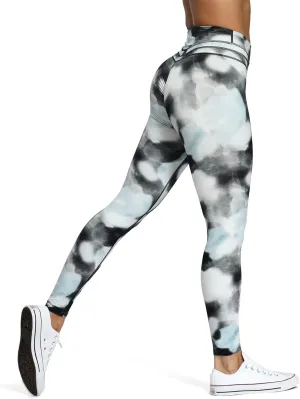 Aoxjox High Waisted Workout Leggings for Women Scrunch Tummy Control Luna Buttery Soft Yoga Pants 26"