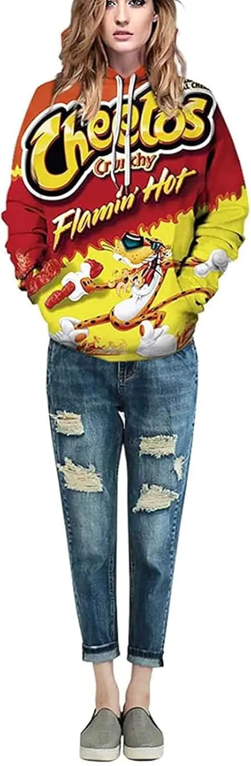 Basoteeuo Mens Hoodies Pullover Graphic Design 3D Cool Novelty Long Sleeve Hooded Sweatshirts with Pockets