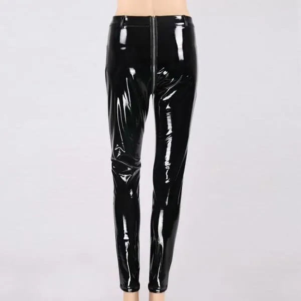 Black Latex Pants