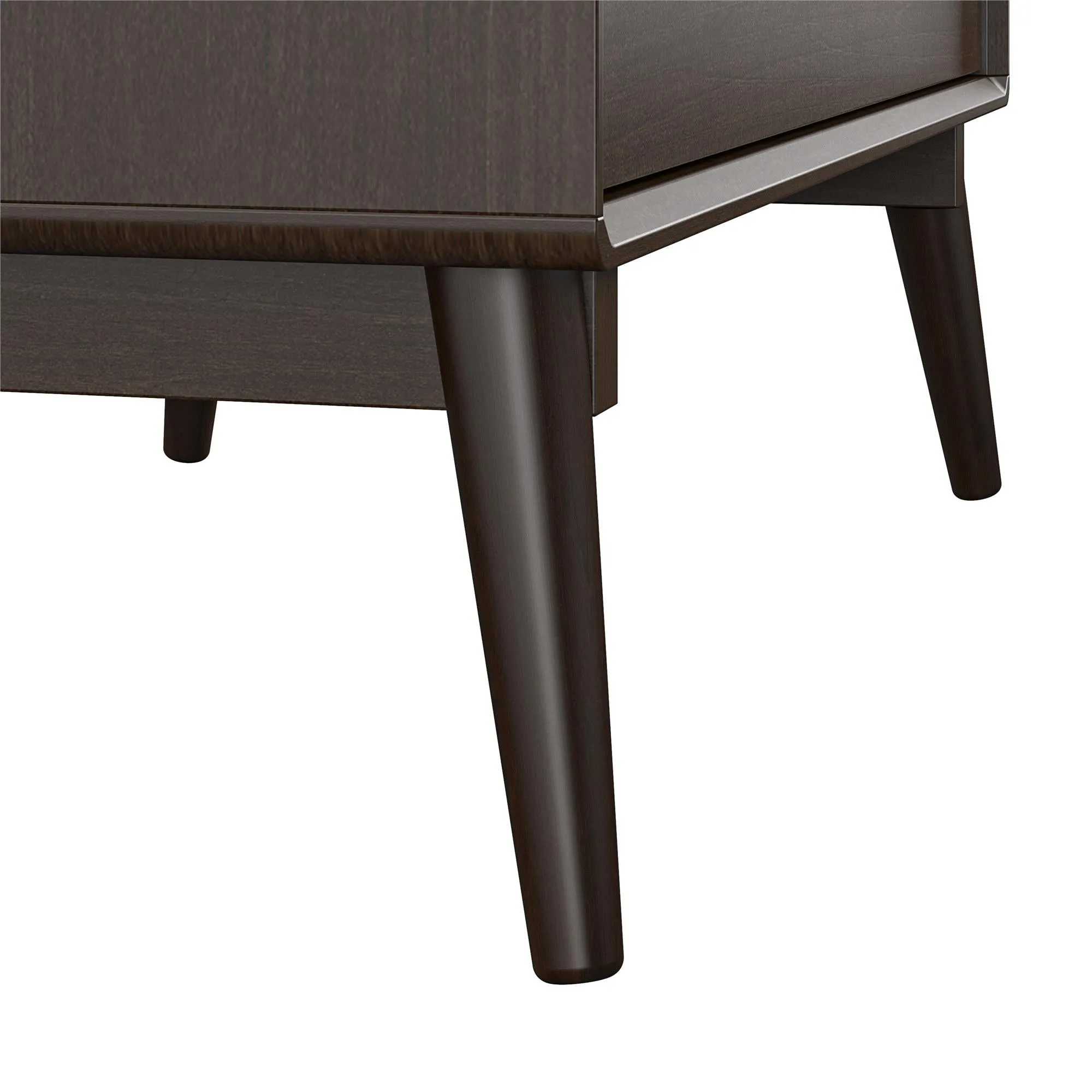Brittany Tall 3 Drawer Dresser, Walnut