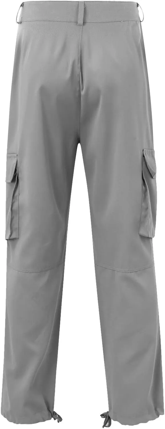 Cargo Sweatpants for Men Loose Fit Mens Joggers with Zip Pockets Mens Trousers Straight Fit Mens Cotton Dress Pants