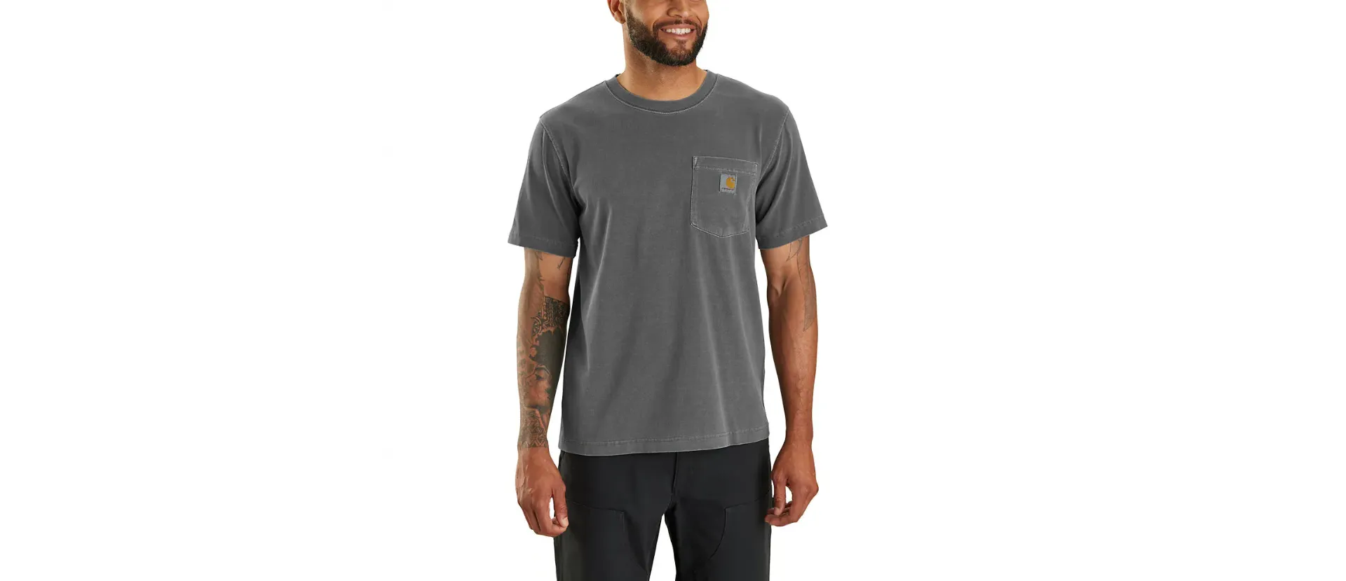CARHARTT RELAXED FIT LIGHTWEIGHT SHORT SLEEVE GARMENT DYED POCKET TSHIRT