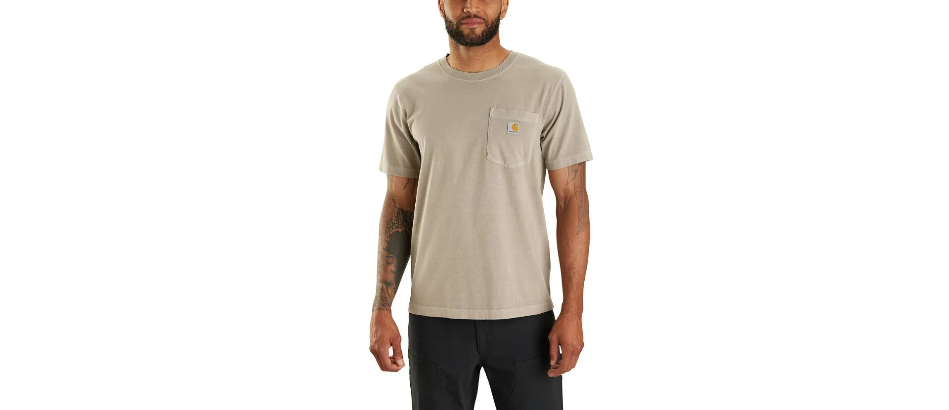 CARHARTT RELAXED FIT LIGHTWEIGHT SHORT SLEEVE GARMENT DYED POCKET TSHIRT