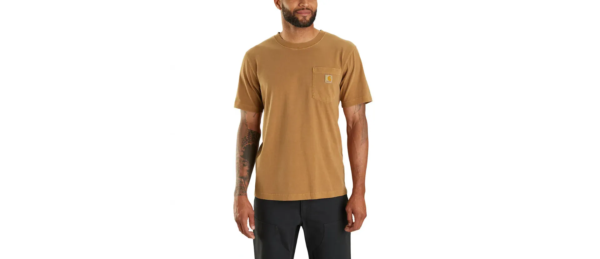 CARHARTT RELAXED FIT LIGHTWEIGHT SHORT SLEEVE GARMENT DYED POCKET TSHIRT