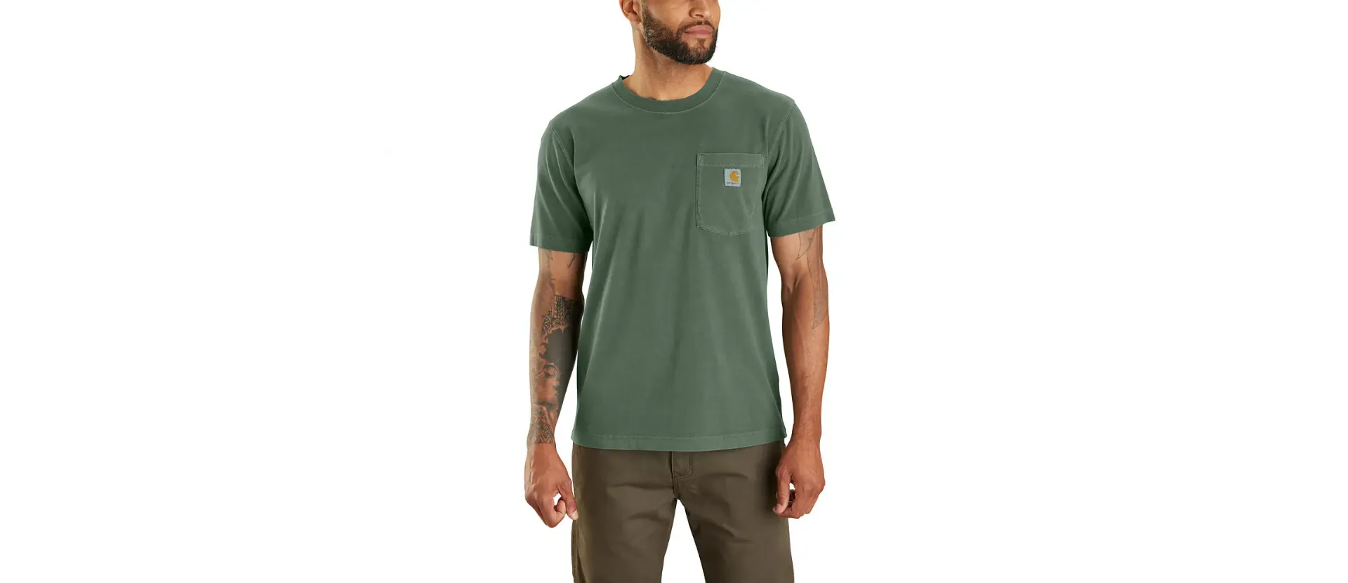 CARHARTT RELAXED FIT LIGHTWEIGHT SHORT SLEEVE GARMENT DYED POCKET TSHIRT