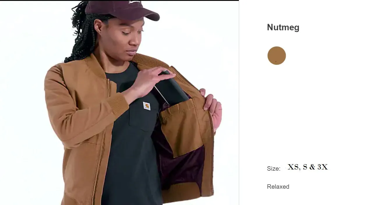 Carhartt - WOMEN'S RUGGED FLEX® RELAXED FIT CANVAS JACKET - STYLE #102524