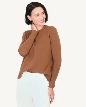 Chase Cashmere Crewneck in Maple