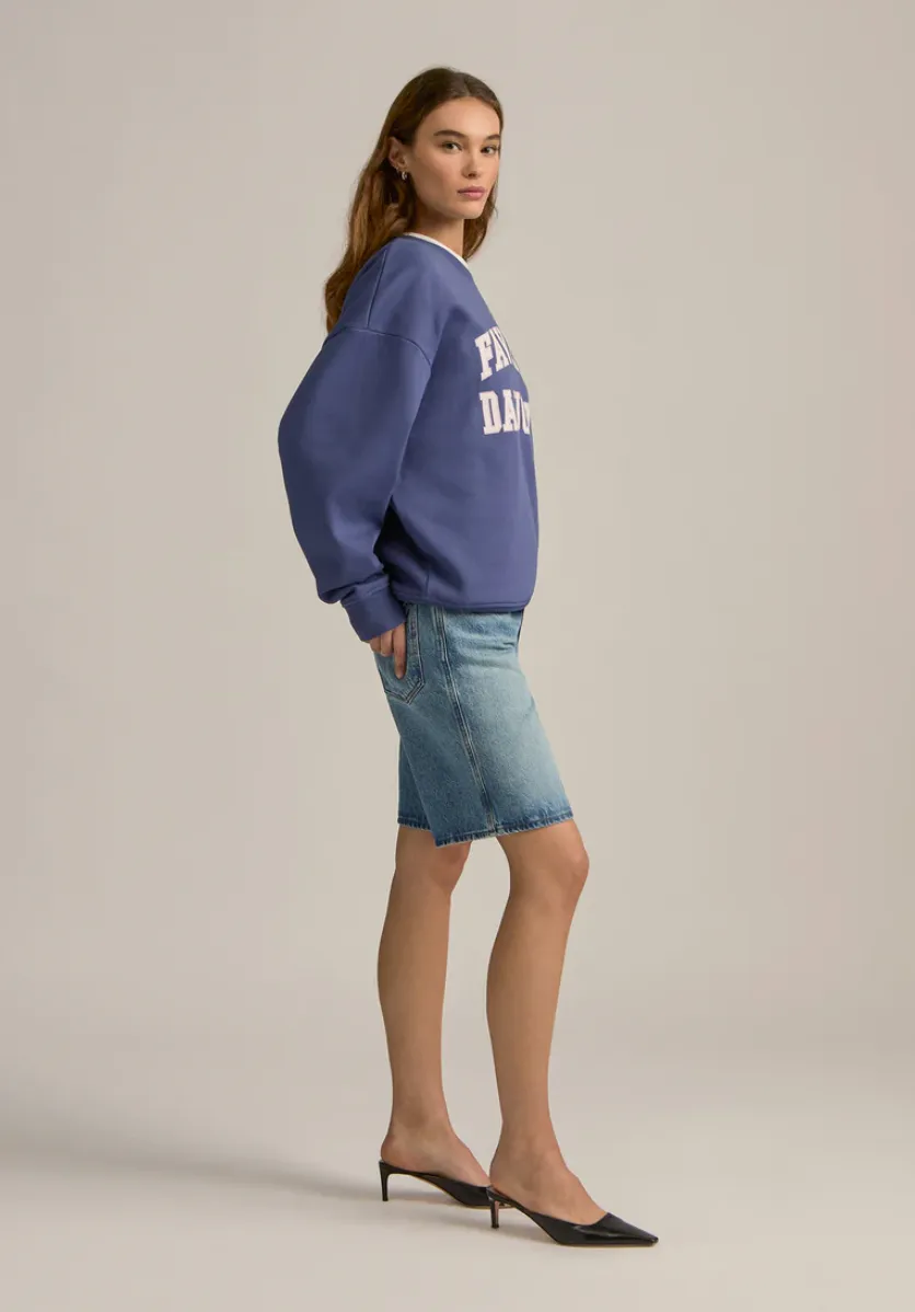 Collegiate Sweatshirt in Venetian Blue
