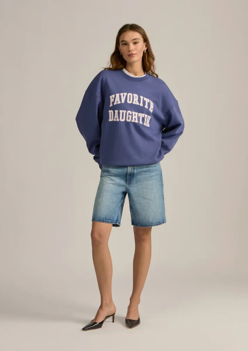 Collegiate Sweatshirt in Venetian Blue