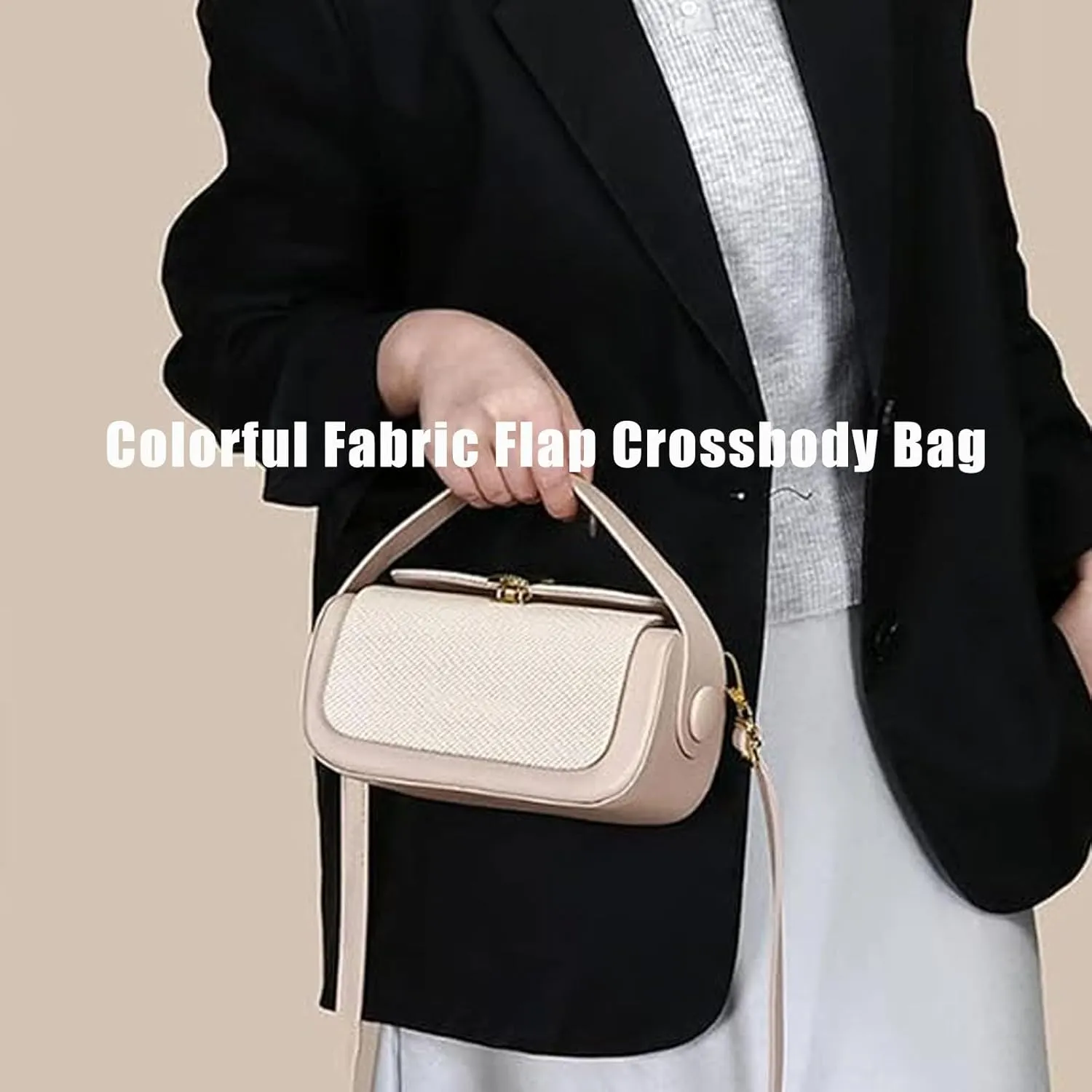 Colorful Fabric Flap Crossbody Bag-Stylish and Functional Design, Women Chic Small Purse, Mini Shoulder Travel Purse