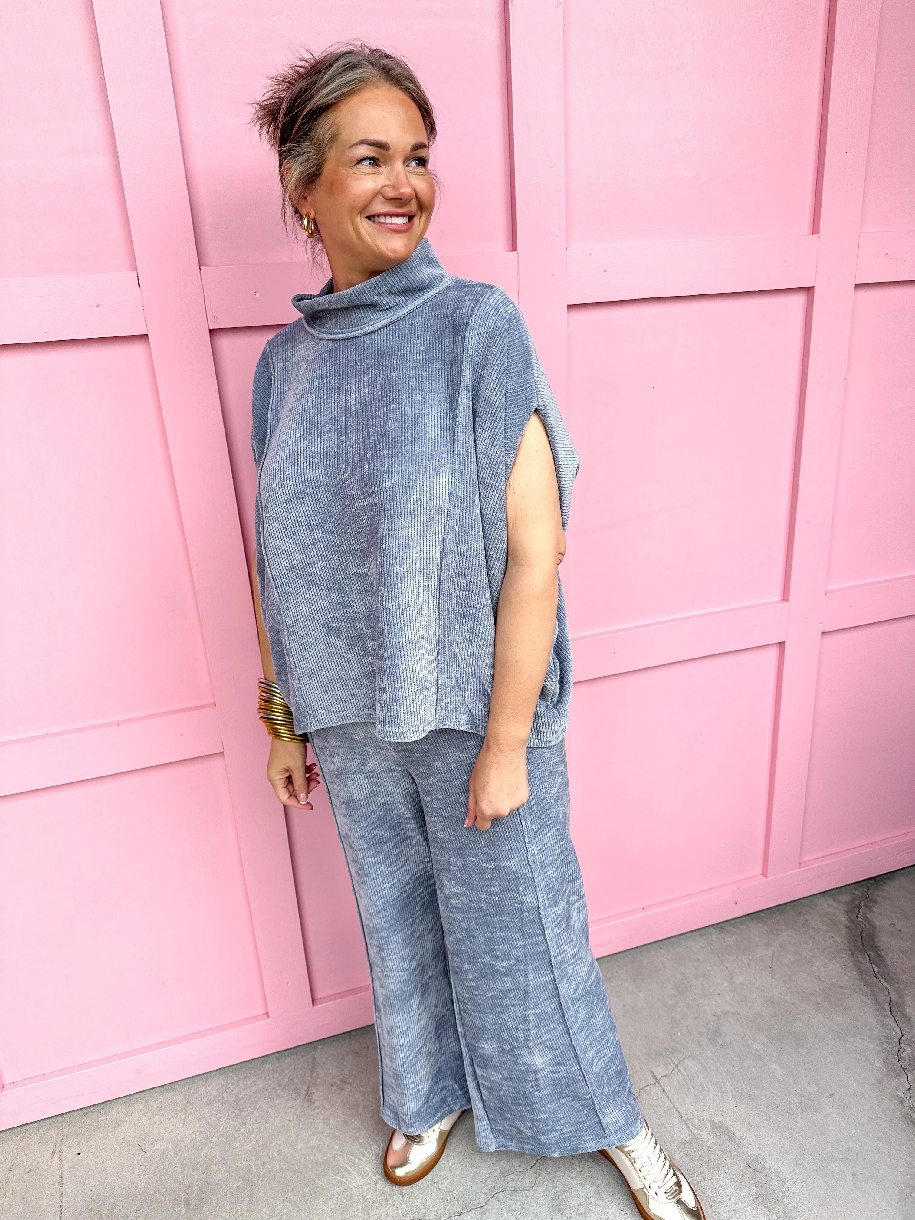 Comfy Cozy Set - Denim Blue