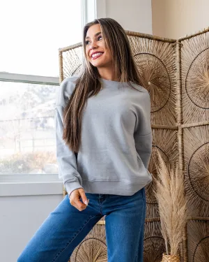 Cozy Crewneck Sweatshirt - Heather Gray