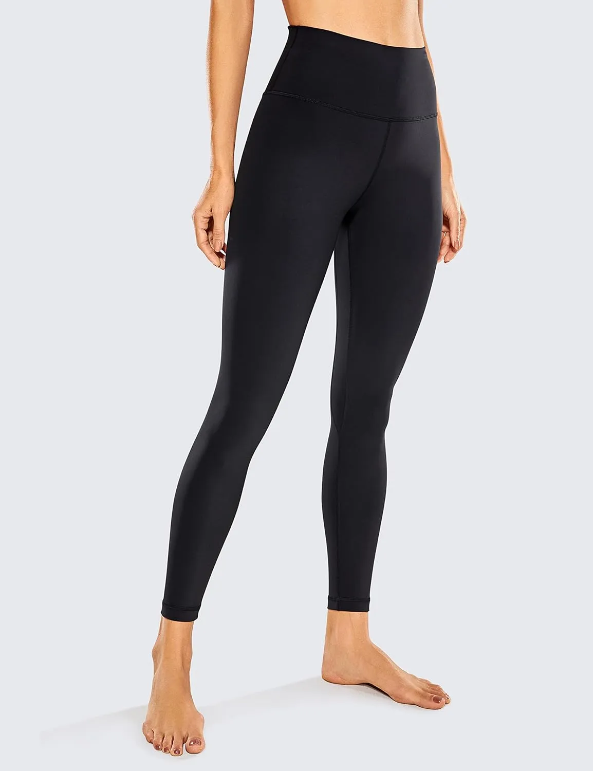 CRZ YOGA Women Naked Feeling Yoga Pants 25 Inches - 7/8 High Waisted Workout Leggings