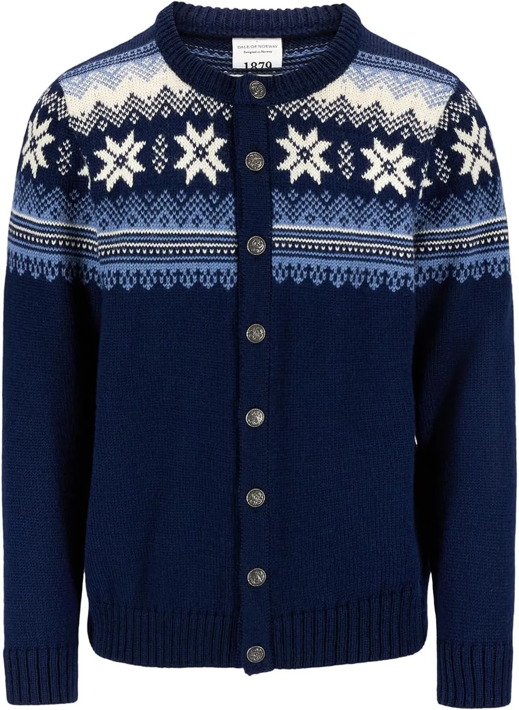 Dale of Norway Veafjord Masculine Cardigan - Men Cardigan Sweater - Regular-Fit
