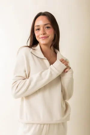 Drake Luxe Fluff Fleece Half Zip Sweatshirt