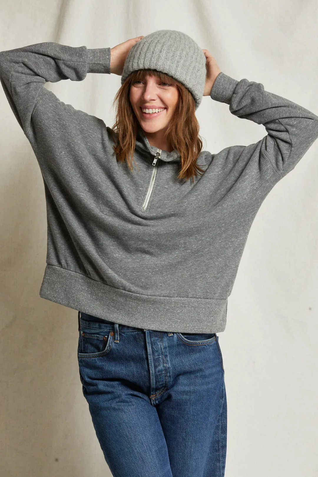 Drake Luxe Fluff Fleece Half Zip Sweatshirt