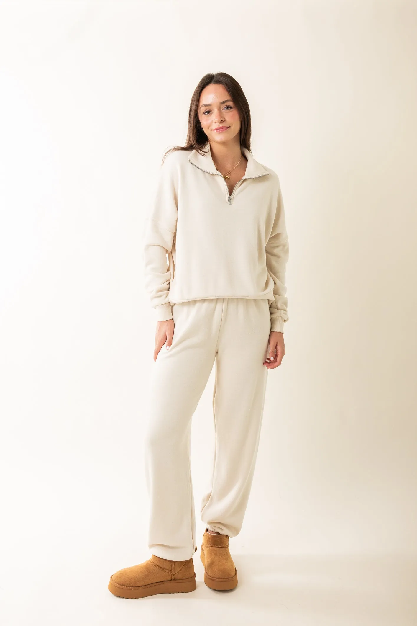 Drake Luxe Fluff Fleece Half Zip Sweatshirt