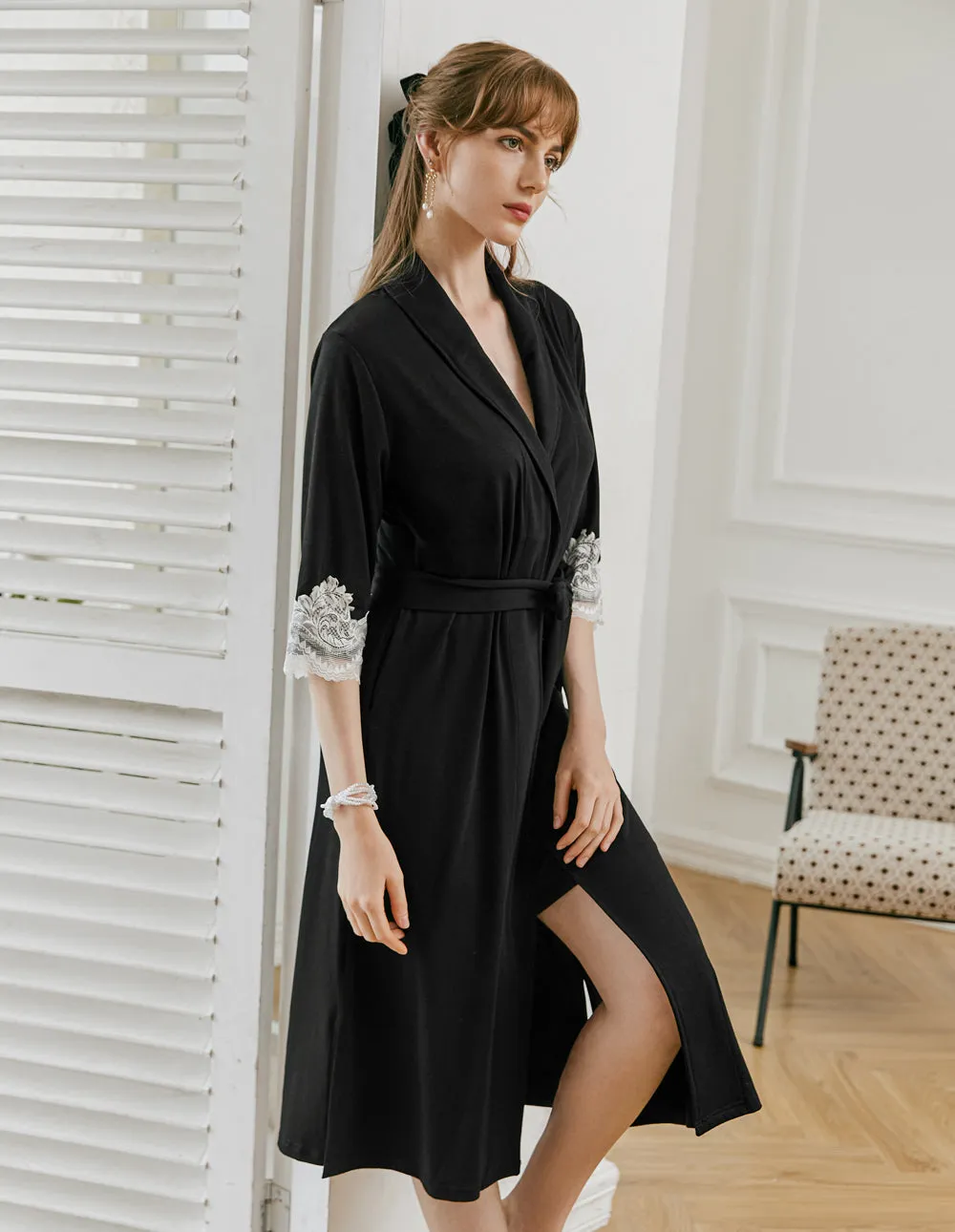 Ekouaer Soft Knit Robe (US Only)