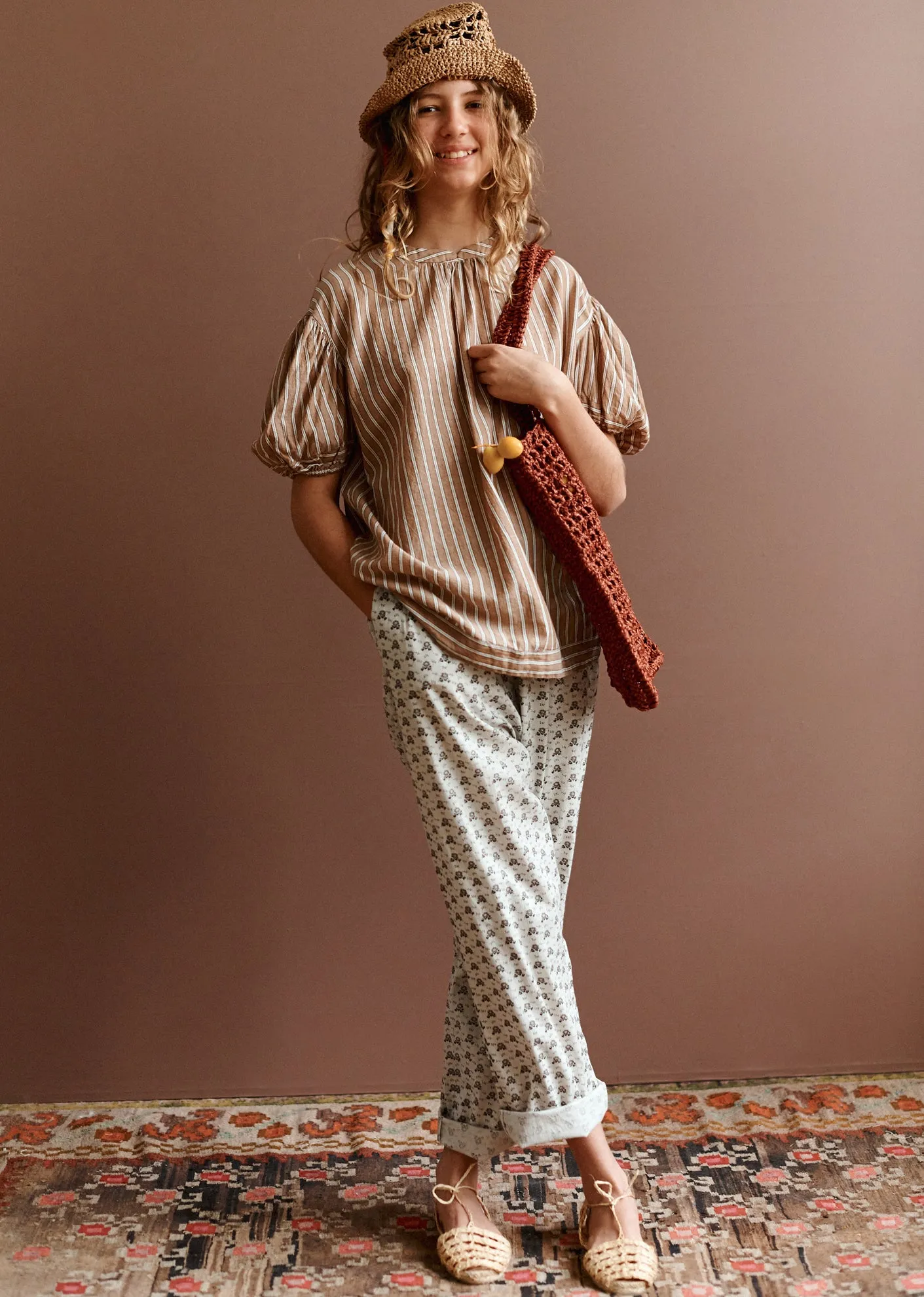 ELDERBERRY TROUSER TEEN - POLKA FLORAL