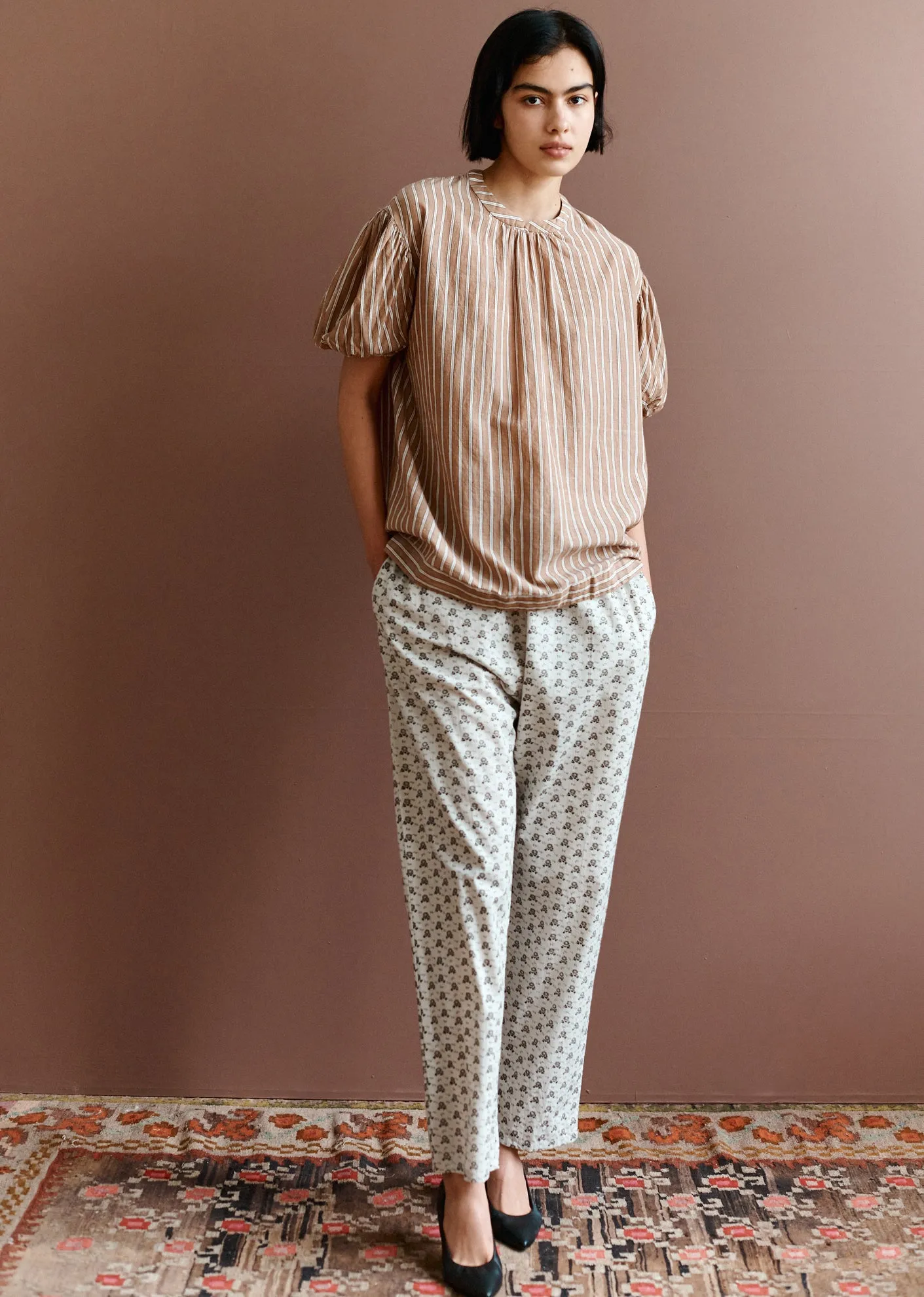 ELDERBERRY TROUSER TEEN - POLKA FLORAL