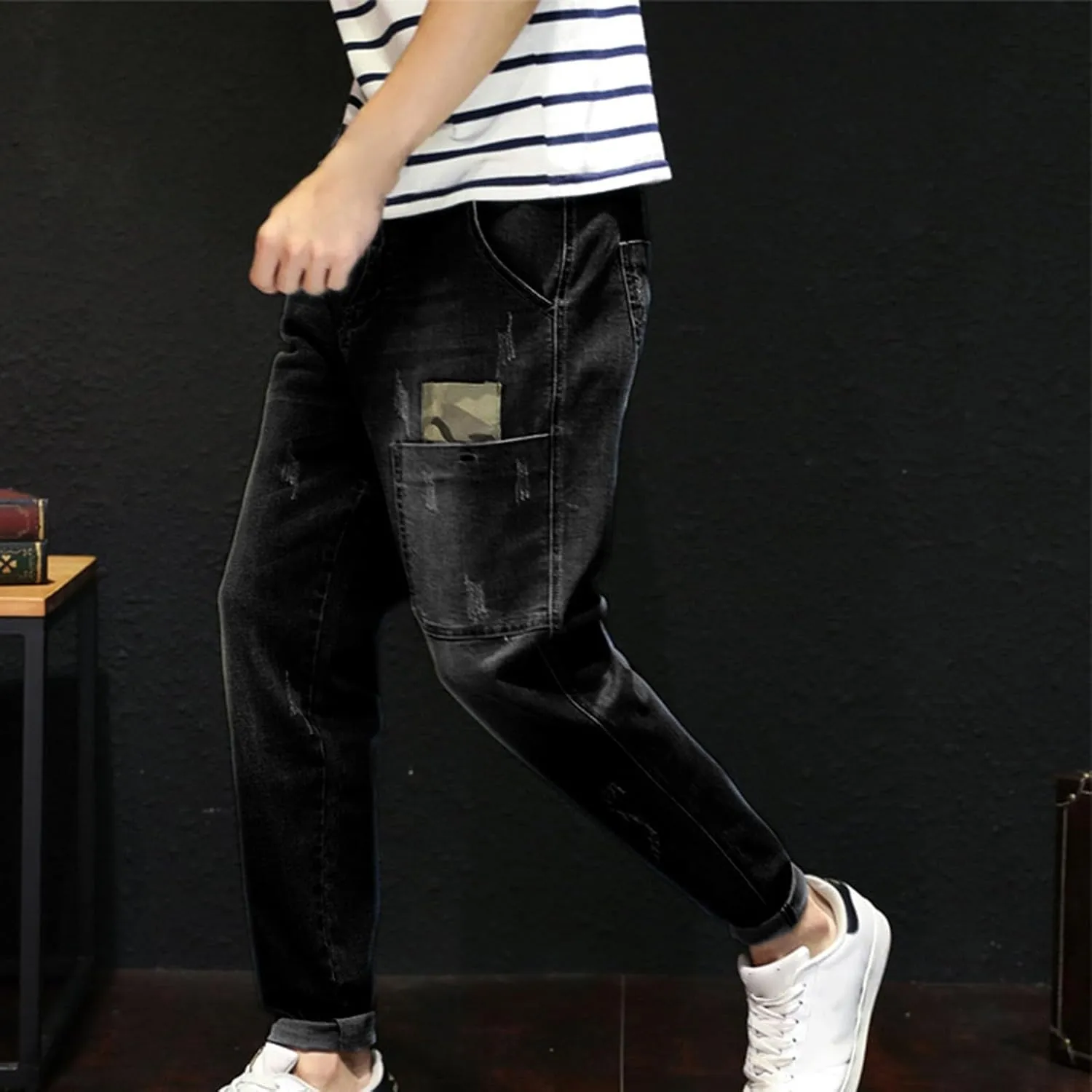 GIERIDUC Men's Linen Pants Casual Long Pants Tactical Accessories for Men Athletic Dress Pants Mens Extra Long Running Pants