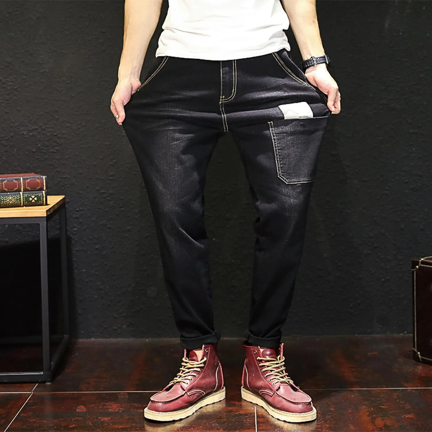 GIERIDUC Men's Linen Pants Casual Long Pants Tactical Accessories for Men Athletic Dress Pants Mens Extra Long Running Pants