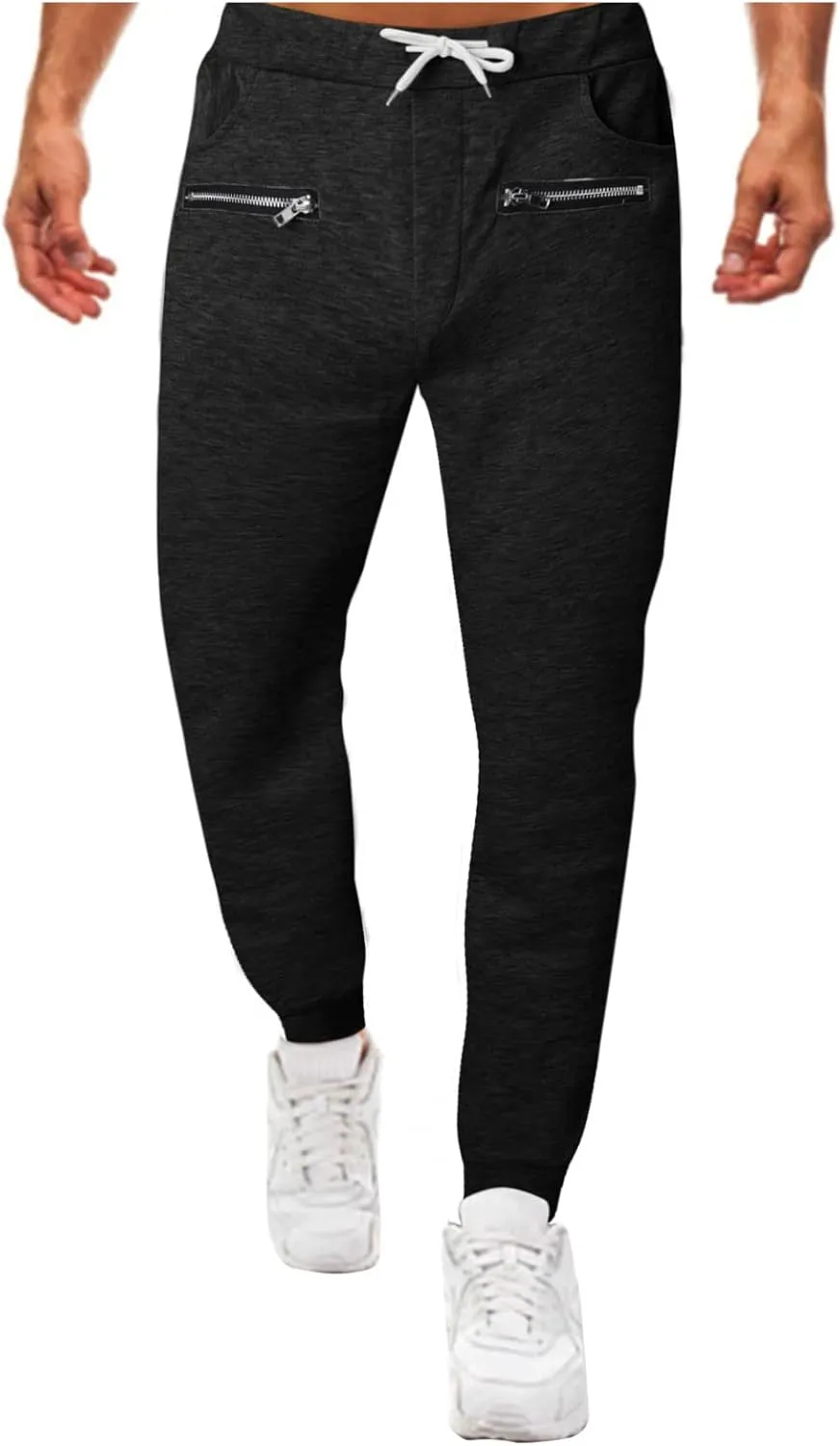 GIERIDUC Mens Sportswear Club Fleece Joggers Mens White Linen Dress Pants Mens Fleece Jogging Bottoms Mens Tall Thermal Pants