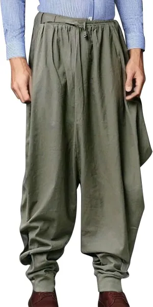 GIERIDUC Mens Stretch Waist Cargo Pants Mens Sweatpants Zipper Pockets Mens Smart Trousers Slim Fit Mens Leather Faux Pants