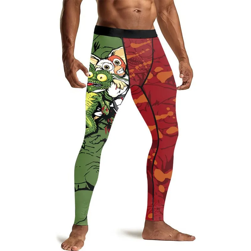 Gizmo Choking Gremlins Men's Compression Leggings