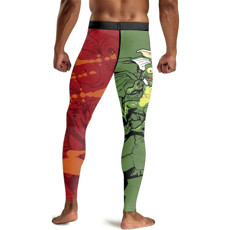 Gizmo Choking Gremlins Men's Compression Leggings